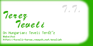 terez teveli business card